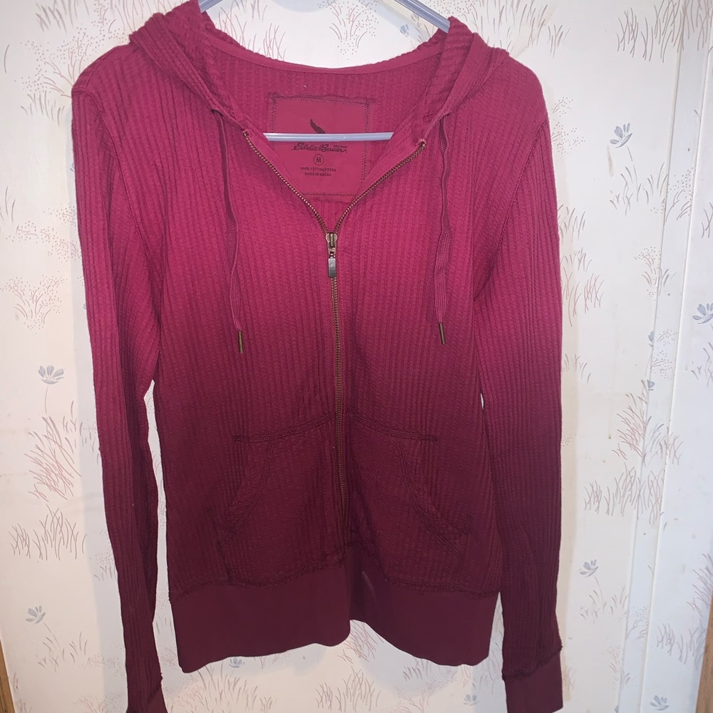 Ombré zip up light jacket